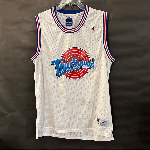 Vintage Looney Tunes Space Jam Champion Tune Squad Basketball Jersey - Picture 1 of 9